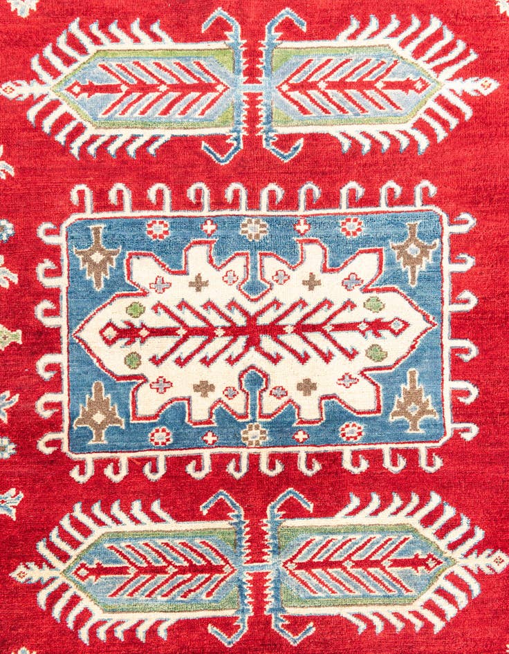 Detail image of  6' 6 x 9' 8  Hand Knotted Kazak Rug