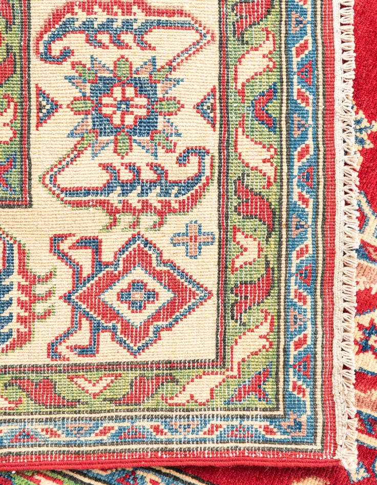Detail image of  6' 7 x 9' 7  Hand Knotted Kazak Rug