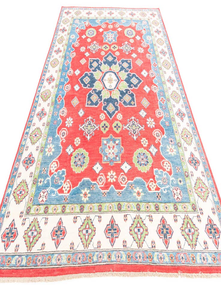 Detail image of  6' 8 x 10'  Hand Knotted Kazak Rug