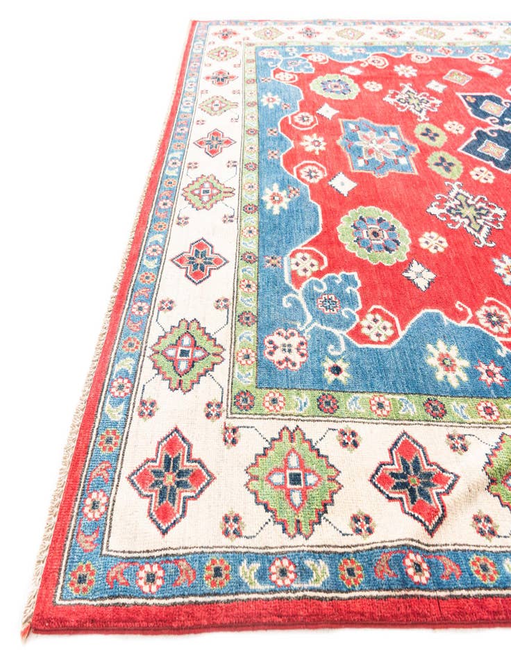 Detail image of  6' 8 x 10'  Hand Knotted Kazak Rug