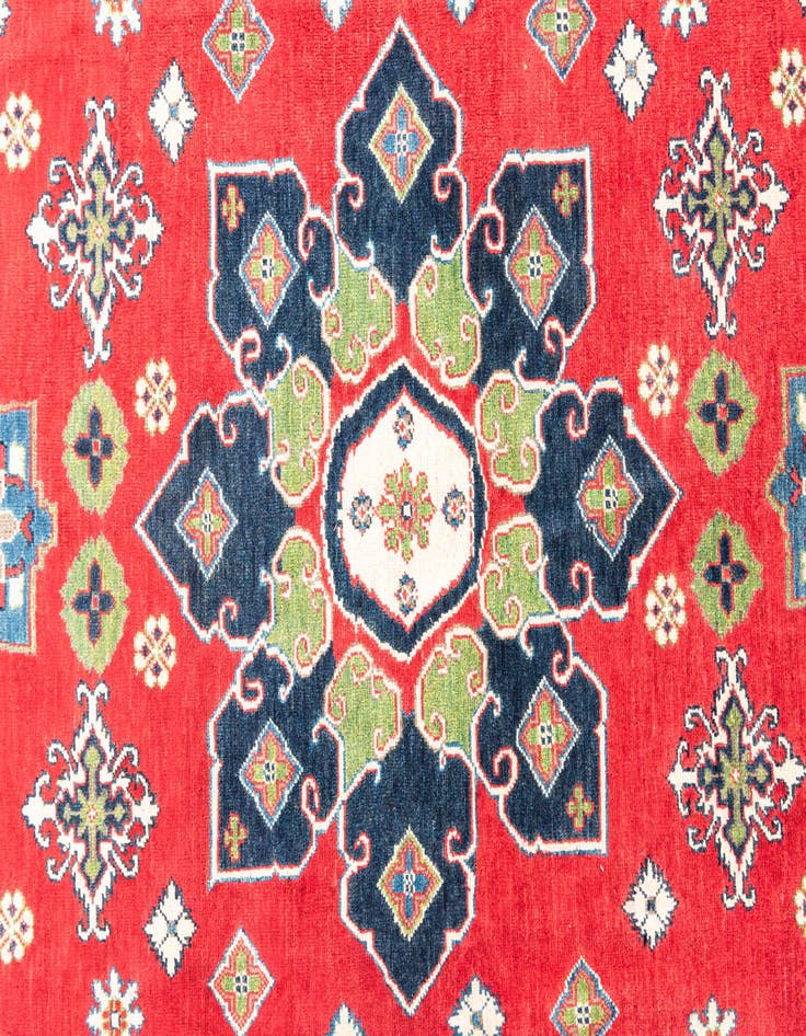 Detail image of  6' 8 x 10'  Hand Knotted Kazak Rug