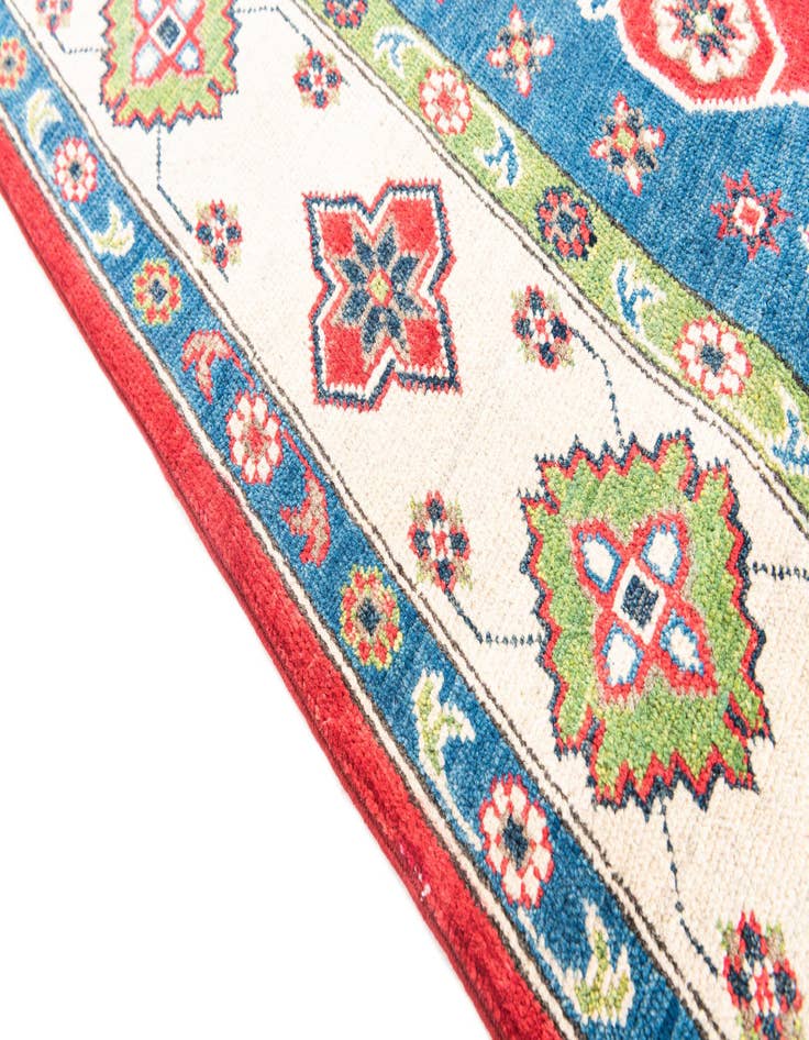 Detail image of  6' 8 x 10'  Hand Knotted Kazak Rug