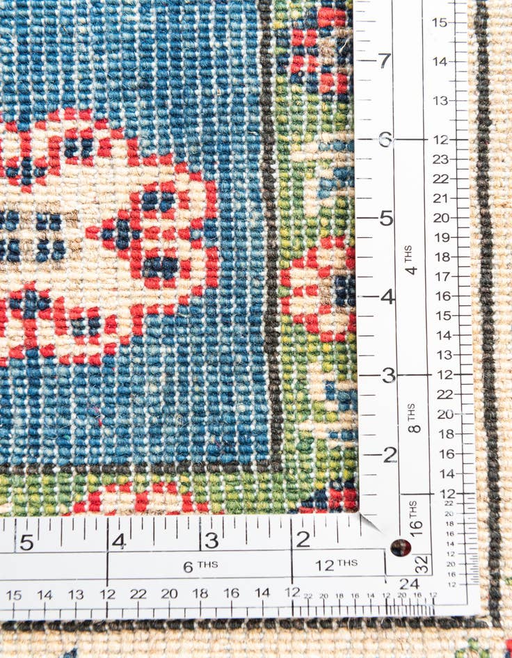 Detail image of  6' 8 x 10'  Hand Knotted Kazak Rug