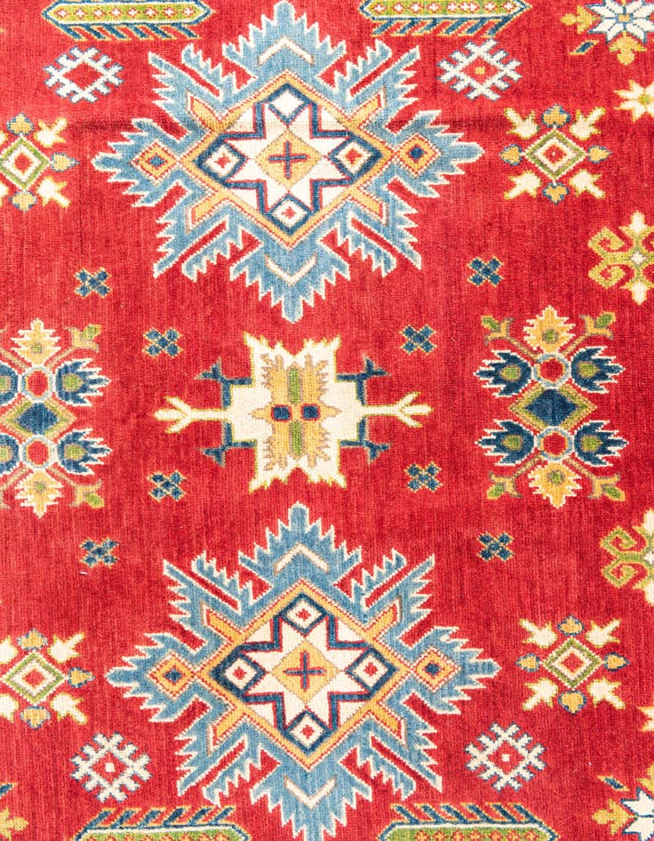 Detail image of  6' 6 x 10'  Hand Knotted Kazak Rug