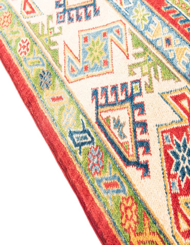 Detail image of  6' 6 x 10'  Hand Knotted Kazak Rug