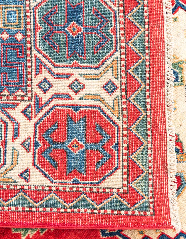 Detail image of  6' 4 x 9' 5  Hand Knotted Kazak Rug