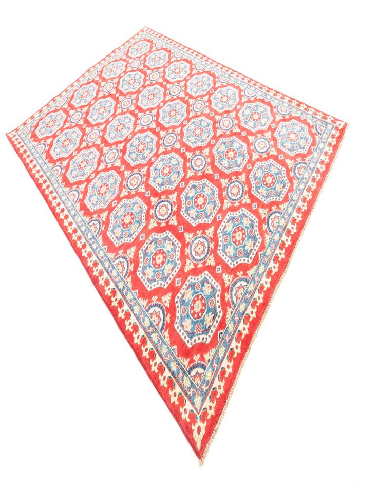 Detail image of  6' 8 x 9' 6  Hand Knotted Kazak Rug