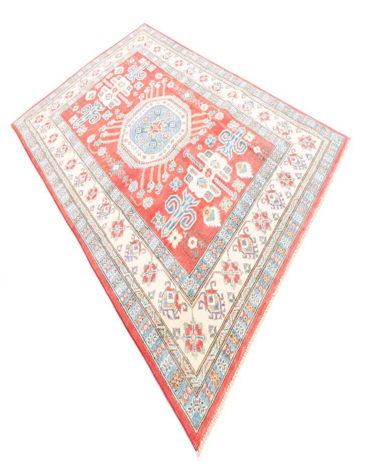 Detail image of  6' x 9' 2  Hand Knotted Kazak Rug