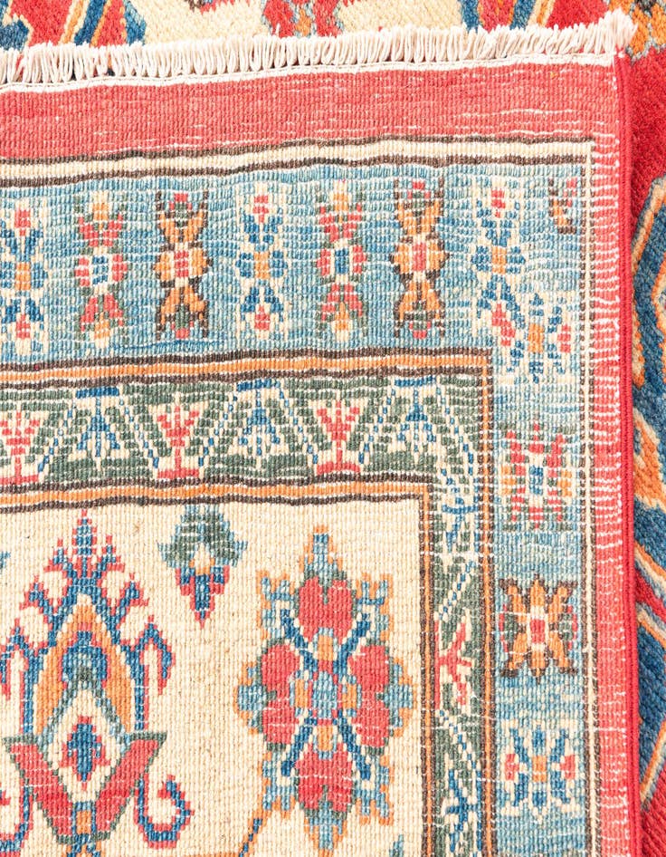 Detail image of  6' x 9' 2  Hand Knotted Kazak Rug
