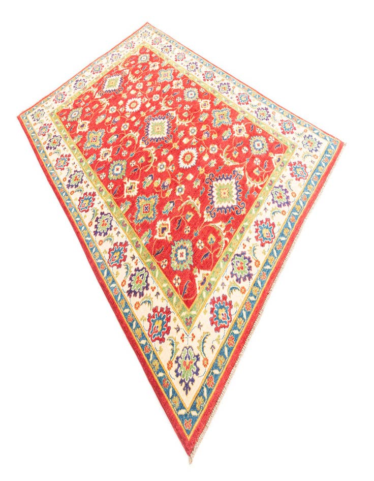 Detail image of  6' x 9' 1  Hand Knotted Kazak Rug