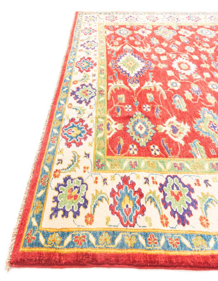 Detail image of  6' x 9' 1  Hand Knotted Kazak Rug