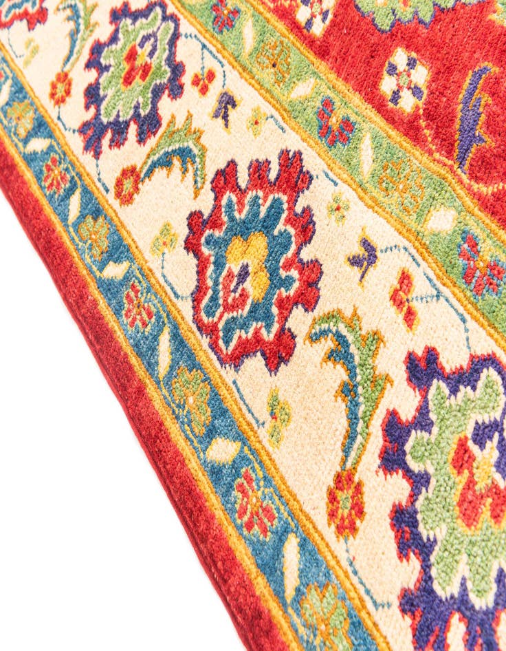 Detail image of  6' x 9' 1  Hand Knotted Kazak Rug
