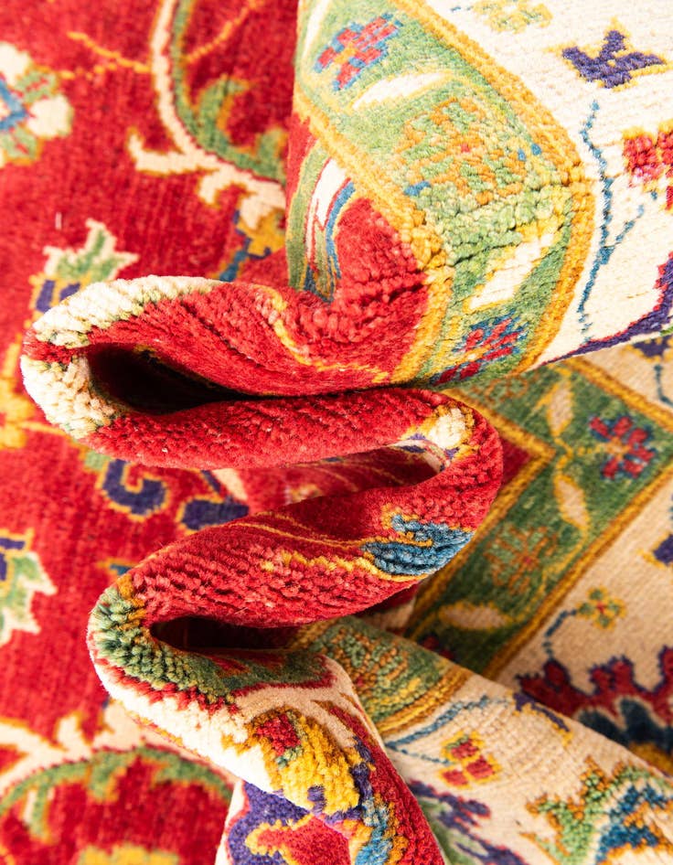 Detail image of  6' x 9' 1  Hand Knotted Kazak Rug