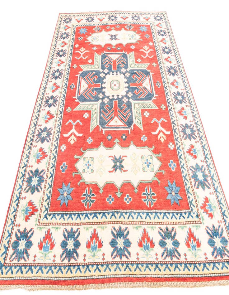 Detail image of  6' x 8' 7  Hand Knotted Kazak Rug