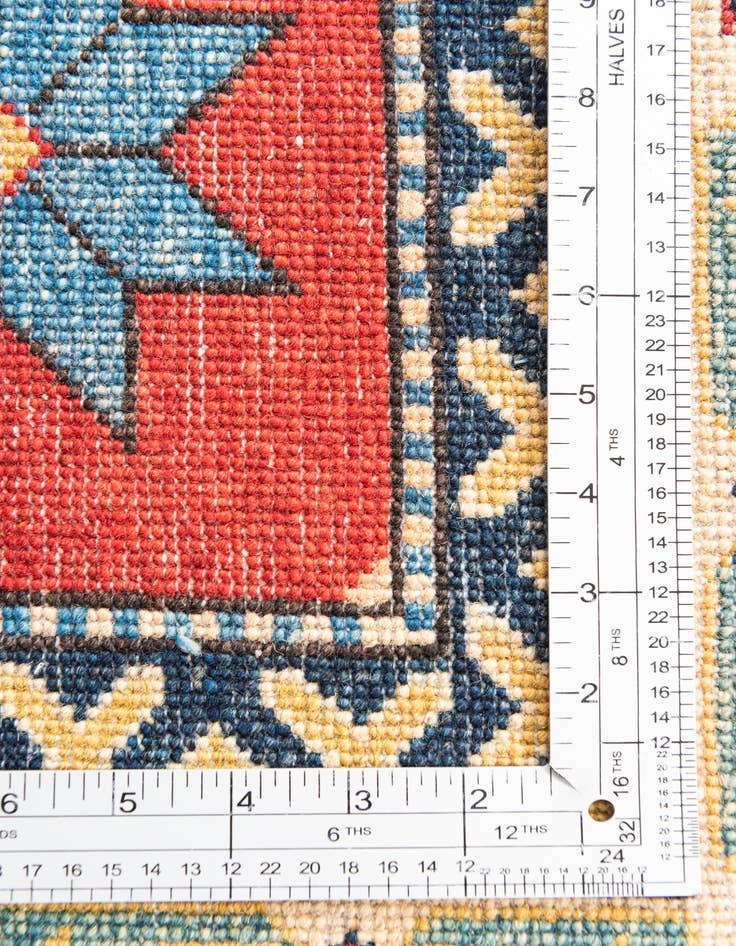 Detail image of  6' x 8' 7  Hand Knotted Kazak Rug