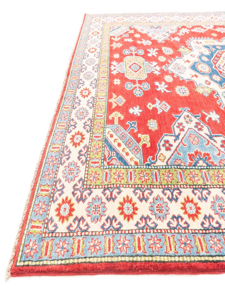 Detail image of  6' x 9'  Hand Knotted Kazak Rug