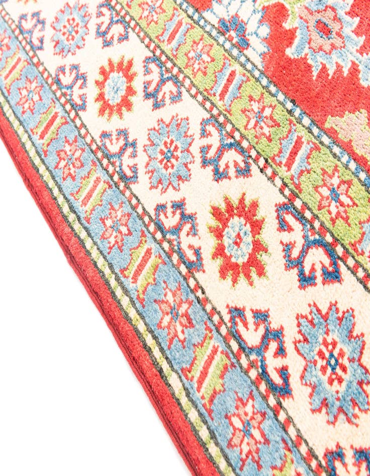 Detail image of  6' x 9'  Hand Knotted Kazak Rug