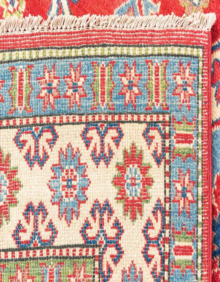 Detail image of  6' x 9'  Hand Knotted Kazak Rug