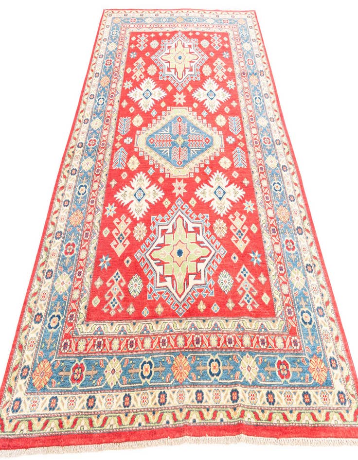 Detail image of  6' x 9' 4  Hand Knotted Kazak Rug