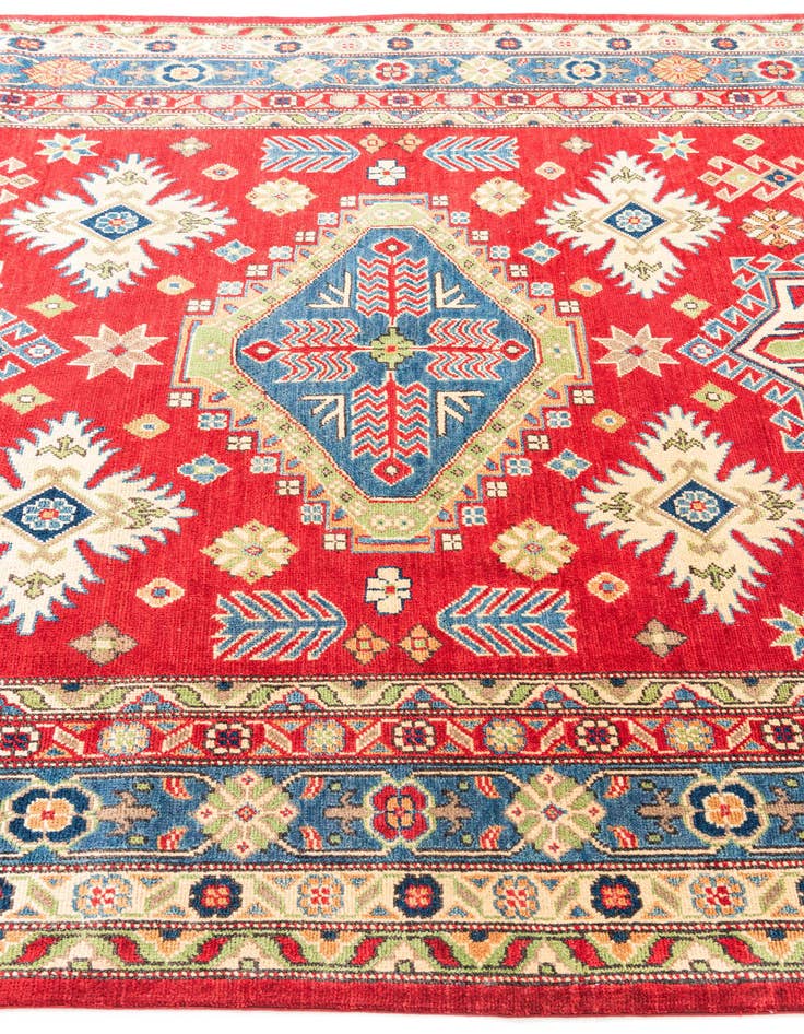 Detail image of  6' x 9' 4  Hand Knotted Kazak Rug