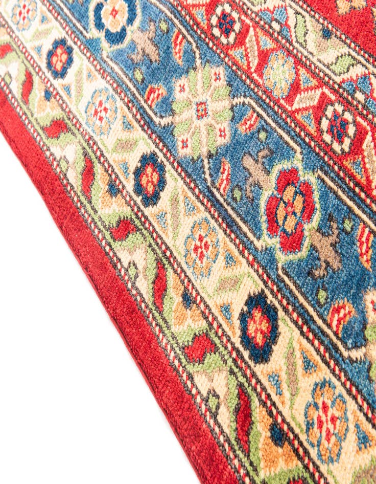 Detail image of  6' x 9' 4  Hand Knotted Kazak Rug