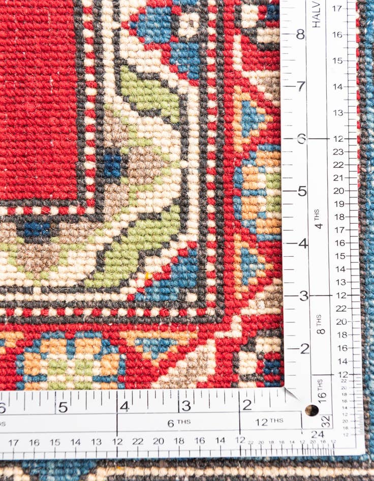 Detail image of  6' x 9' 4  Hand Knotted Kazak Rug