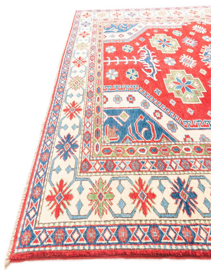 Detail image of  6' 2 x 9'  Hand Knotted Kazak Rug