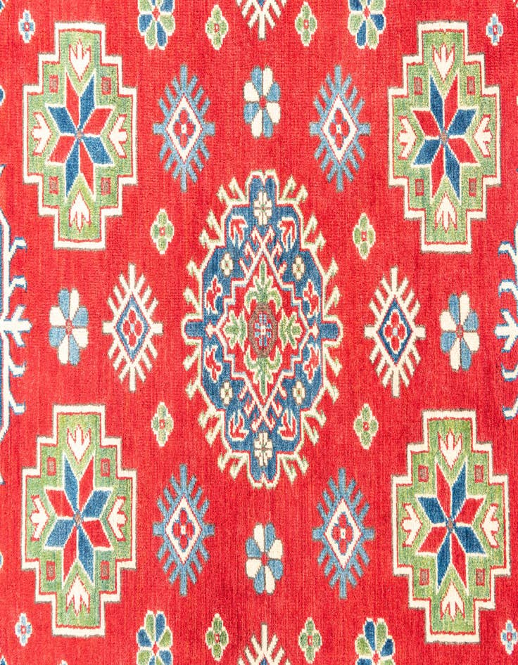 Detail image of  6' 2 x 9'  Hand Knotted Kazak Rug