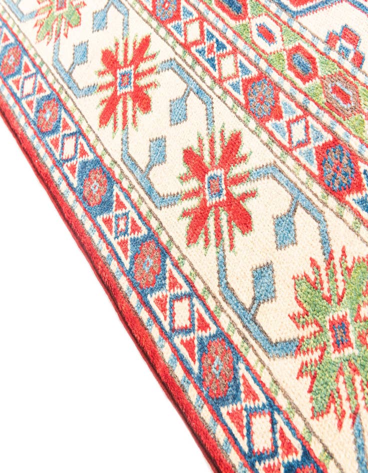 Detail image of  6' 2 x 9'  Hand Knotted Kazak Rug