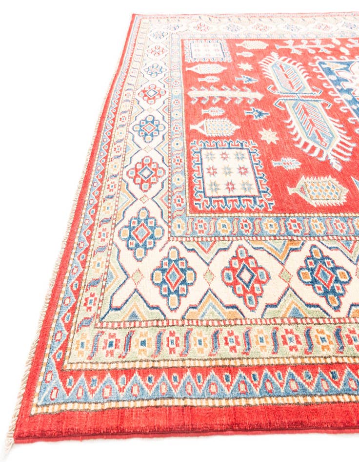 Detail image of  6' 7 x 9' 10  Hand Knotted Kazak Rug