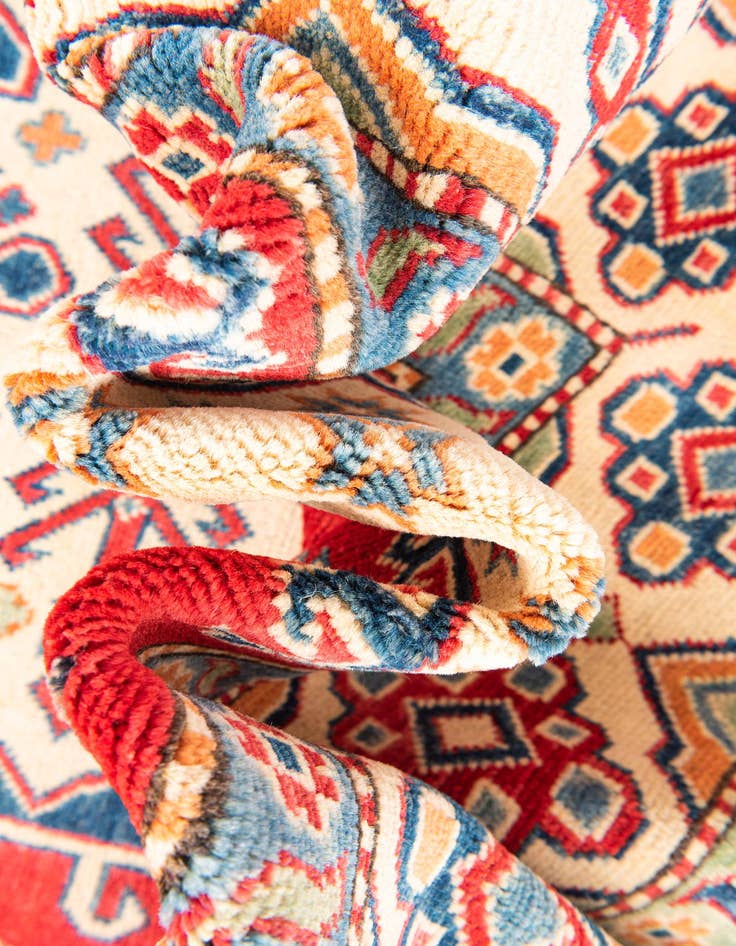 Detail image of  6' 7 x 9' 10  Hand Knotted Kazak Rug