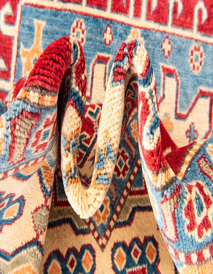 Detail image of  6' 7 x 9' 10  Hand Knotted Kazak Rug