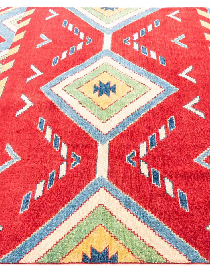 Detail image of  6' 6 x 9' 2  Hand Knotted Kazak Rug