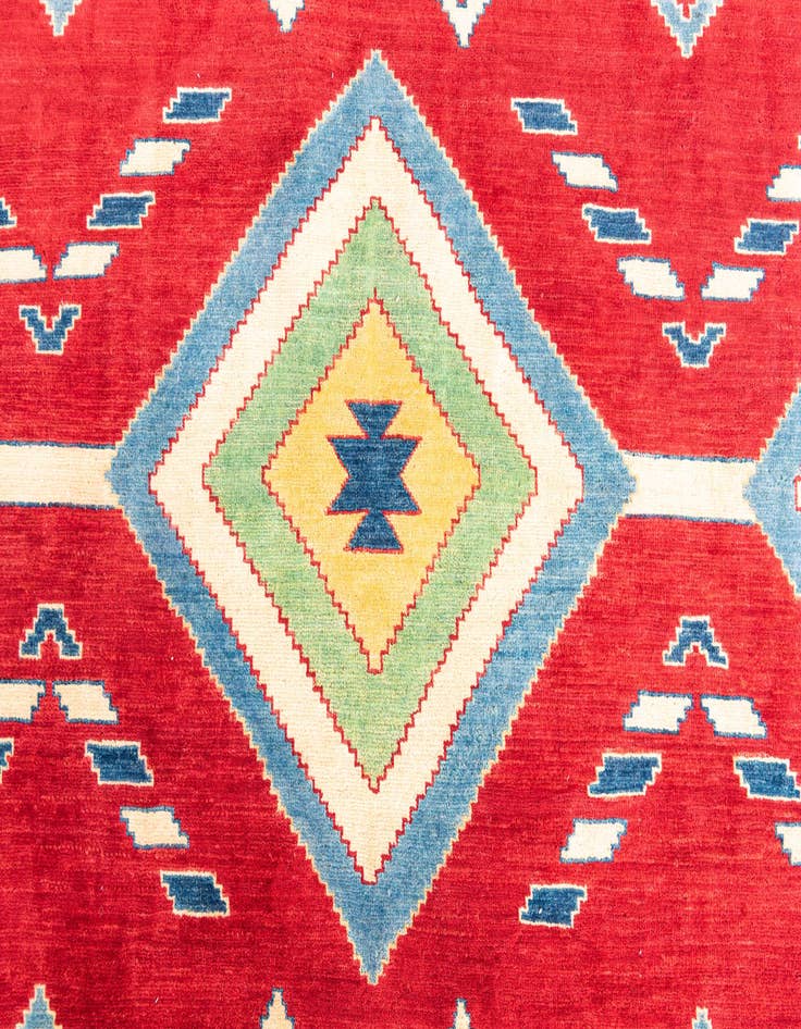 Detail image of  6' 6 x 9' 2  Hand Knotted Kazak Rug