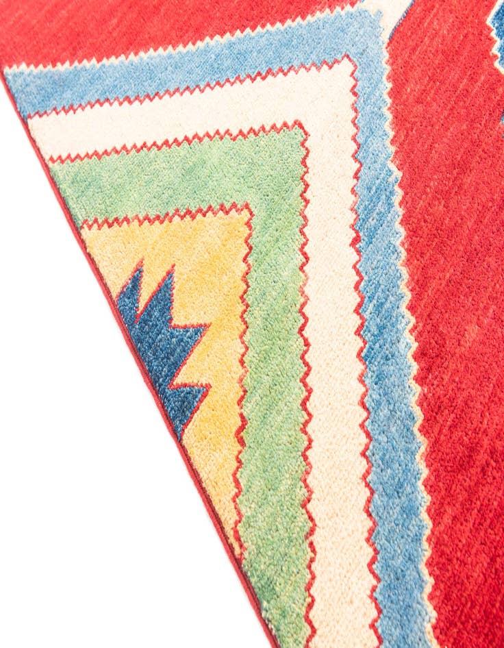 Detail image of  6' 6 x 9' 2  Hand Knotted Kazak Rug