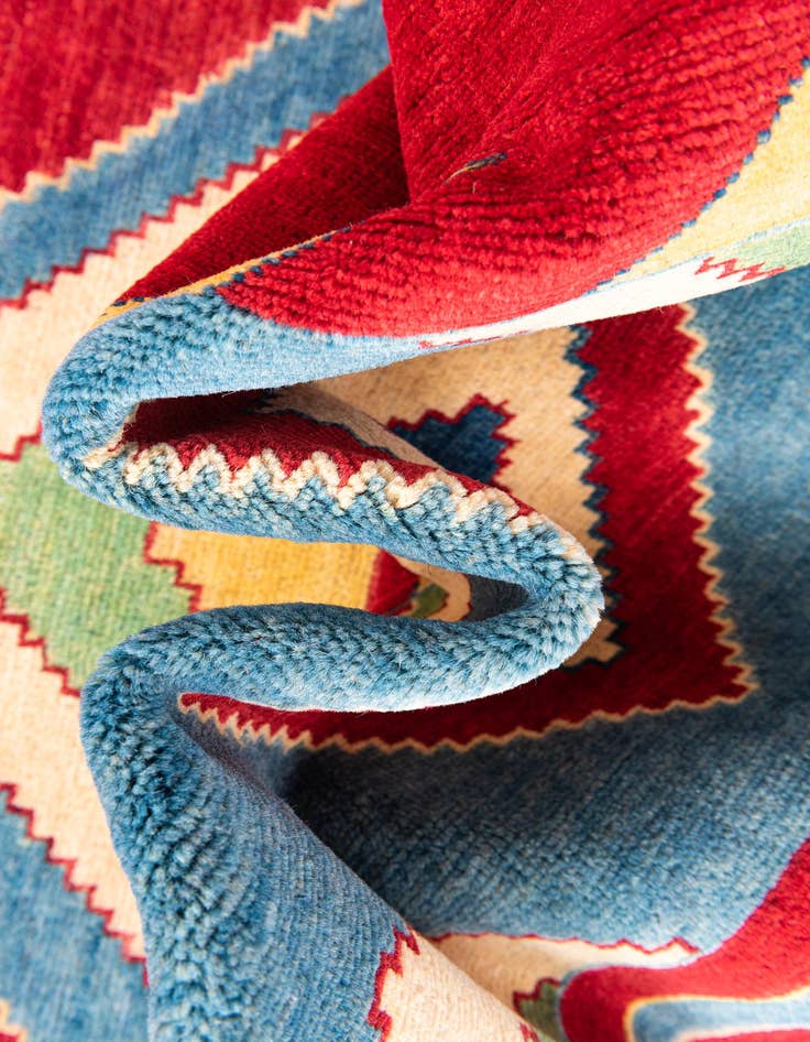 Detail image of  6' 6 x 9' 2  Hand Knotted Kazak Rug