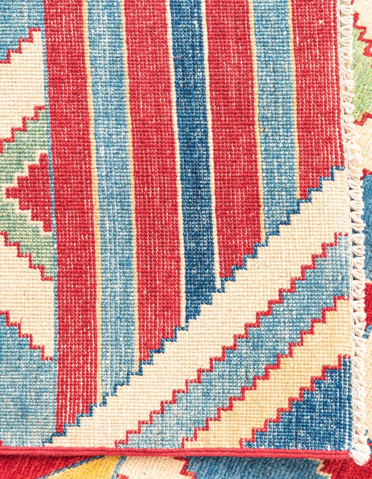 Detail image of  6' 6 x 9' 2  Hand Knotted Kazak Rug