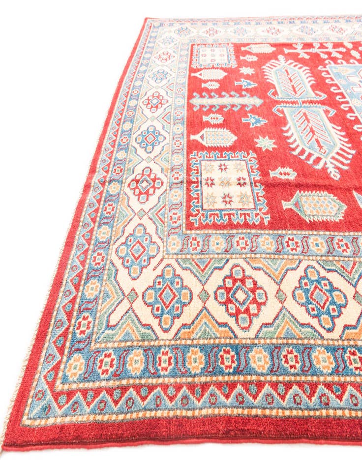 Detail image of  6' 6 x 9' 10  Hand Knotted Kazak Rug