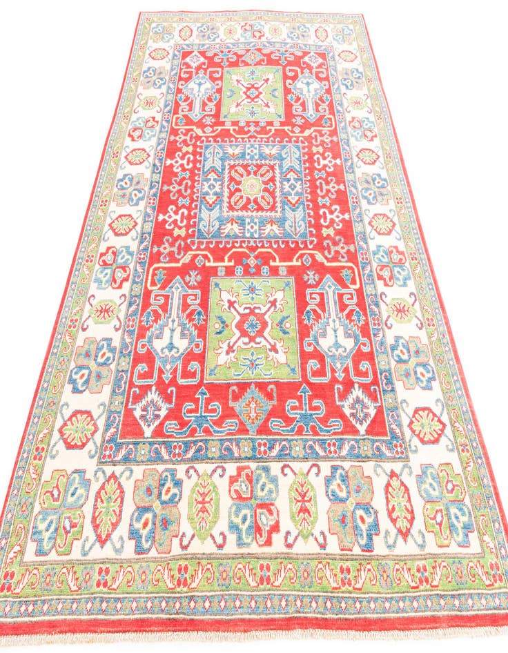 Detail image of  6' x 9'  Hand Knotted Kazak Rug