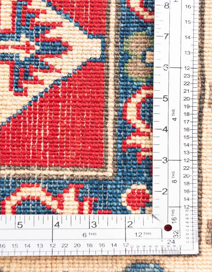 Detail image of  6' x 9'  Hand Knotted Kazak Rug