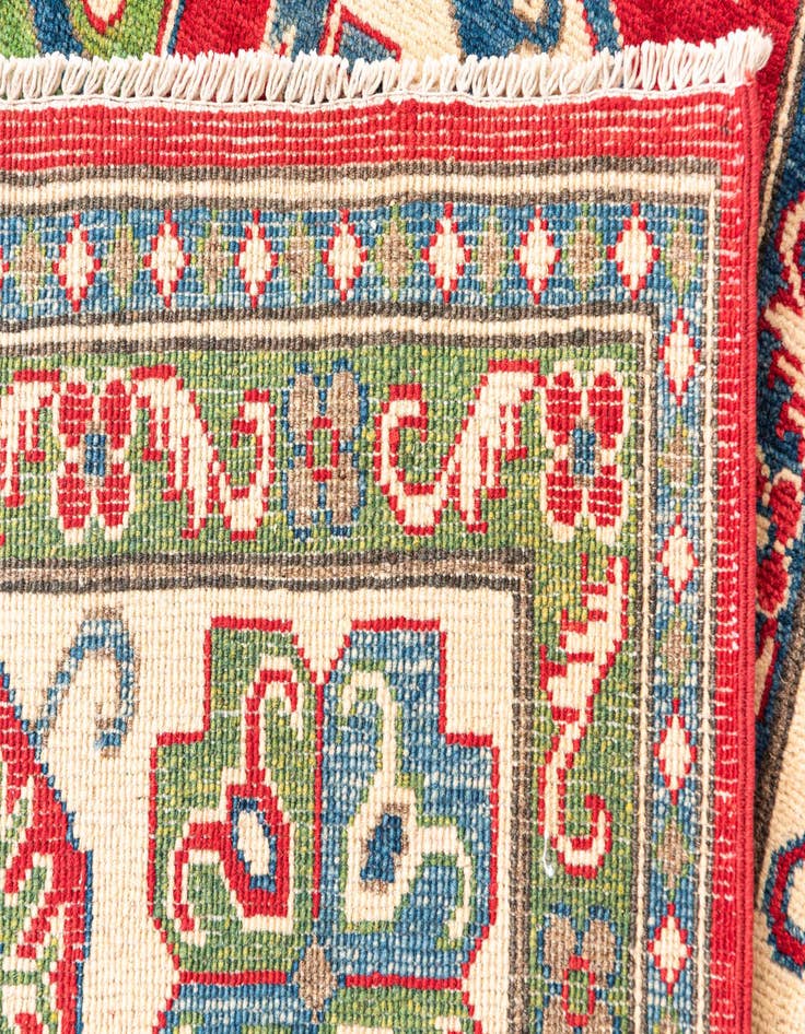 Detail image of  6' x 9'  Hand Knotted Kazak Rug