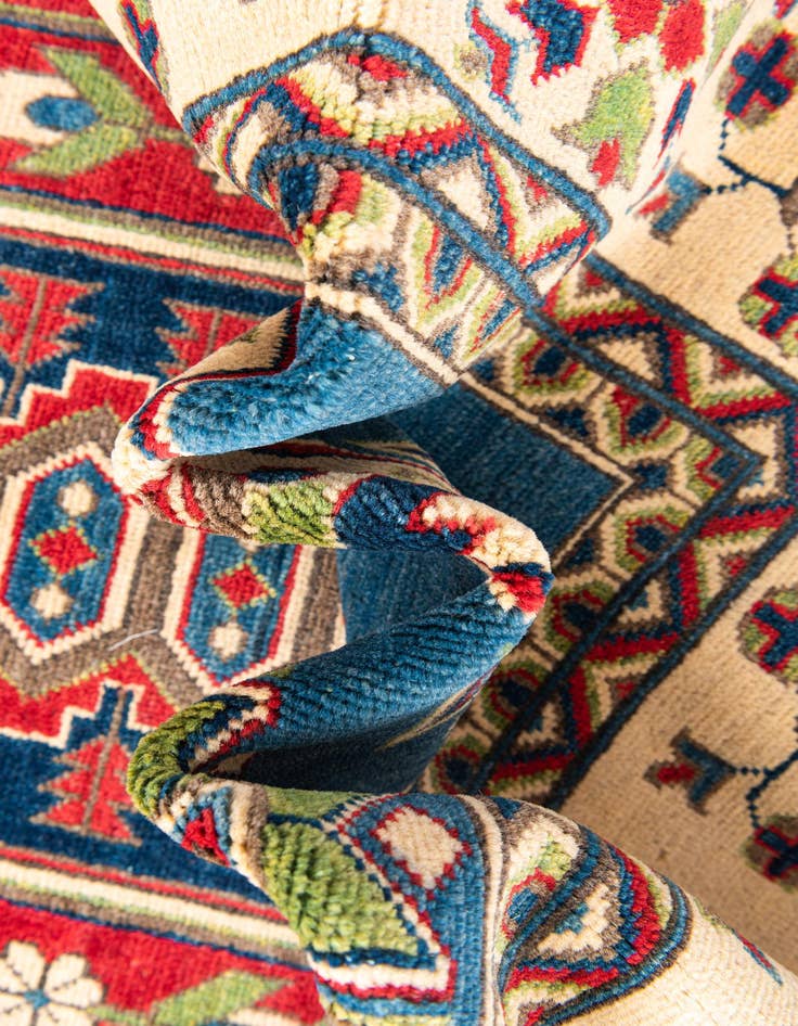 Detail image of  6' 8 x 10'  Hand Knotted Kazak Rug