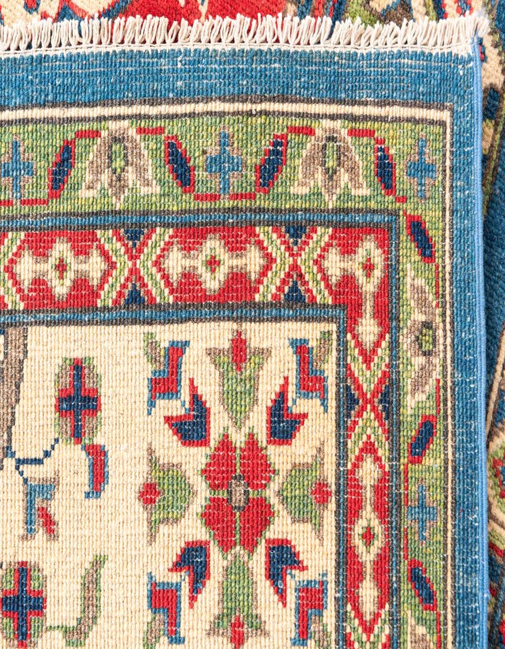 Detail image of  6' 8 x 10'  Hand Knotted Kazak Rug