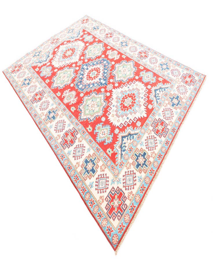 Detail image of  6' 10 x 9' 9  Hand Knotted Kazak Rug