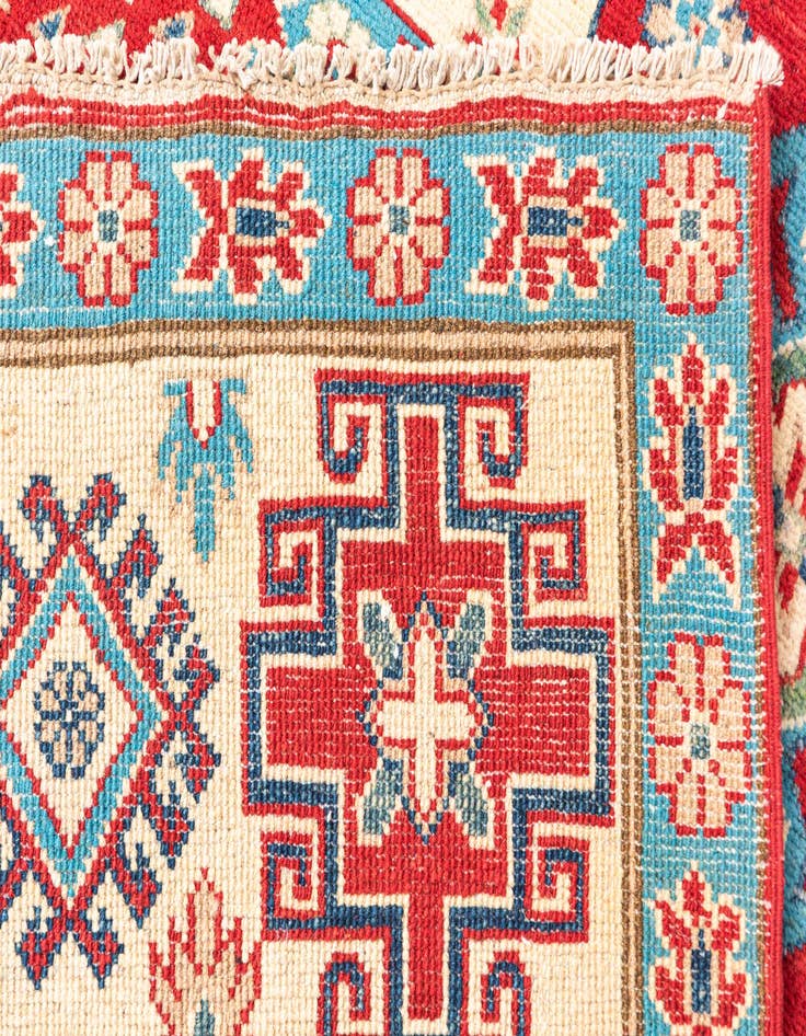 Detail image of  6' 10 x 9' 9  Hand Knotted Kazak Rug