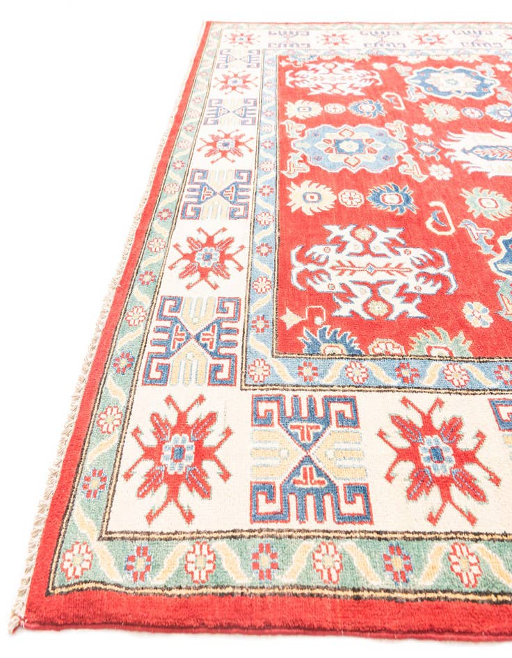 Detail image of  6' 6 x 10' 2  Hand Knotted Kazak Rug