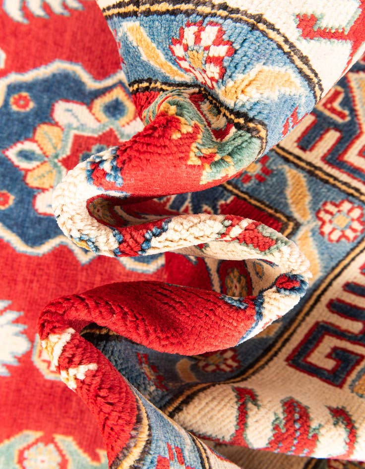 Detail image of  6' 6 x 10' 2  Hand Knotted Kazak Rug