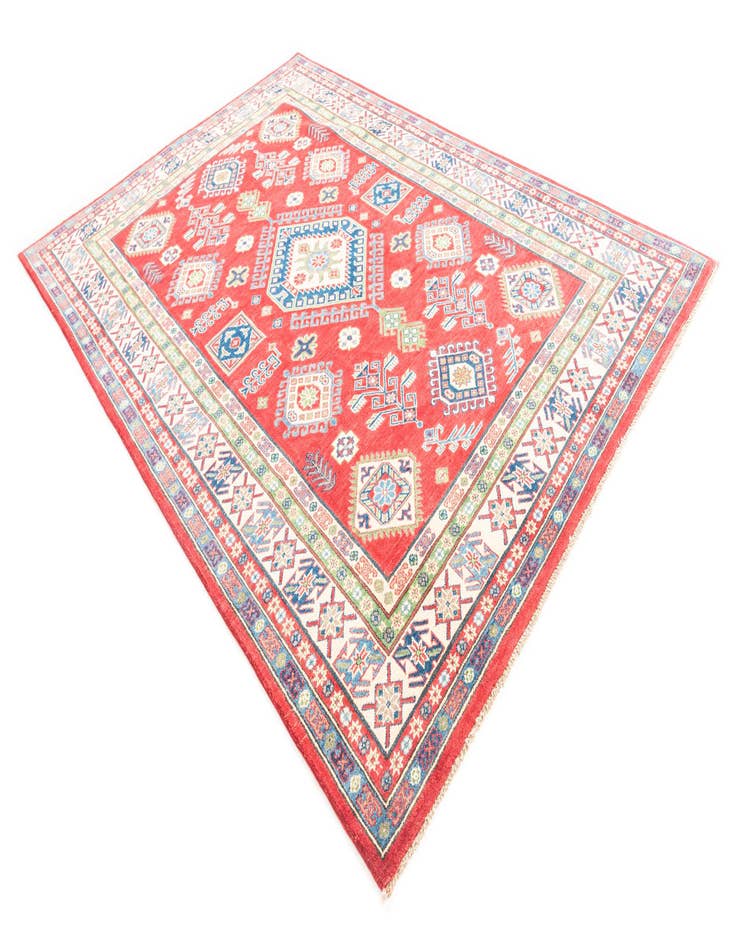 Detail image of  6' 7 x 9' 5  Hand Knotted Kazak Rug