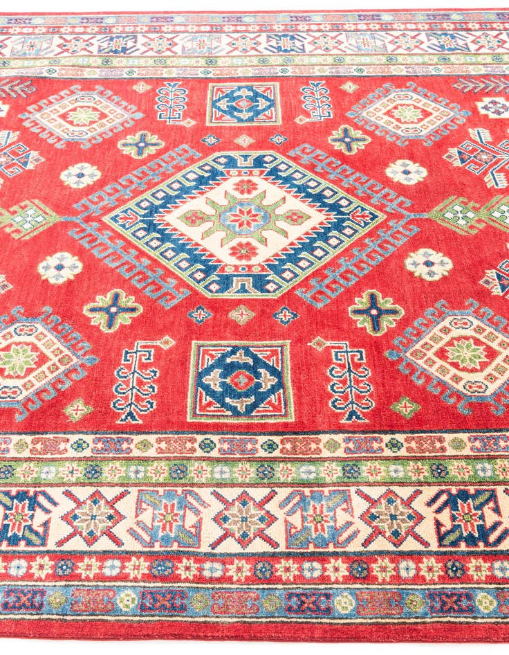 Detail image of  6' 7 x 9' 5  Hand Knotted Kazak Rug