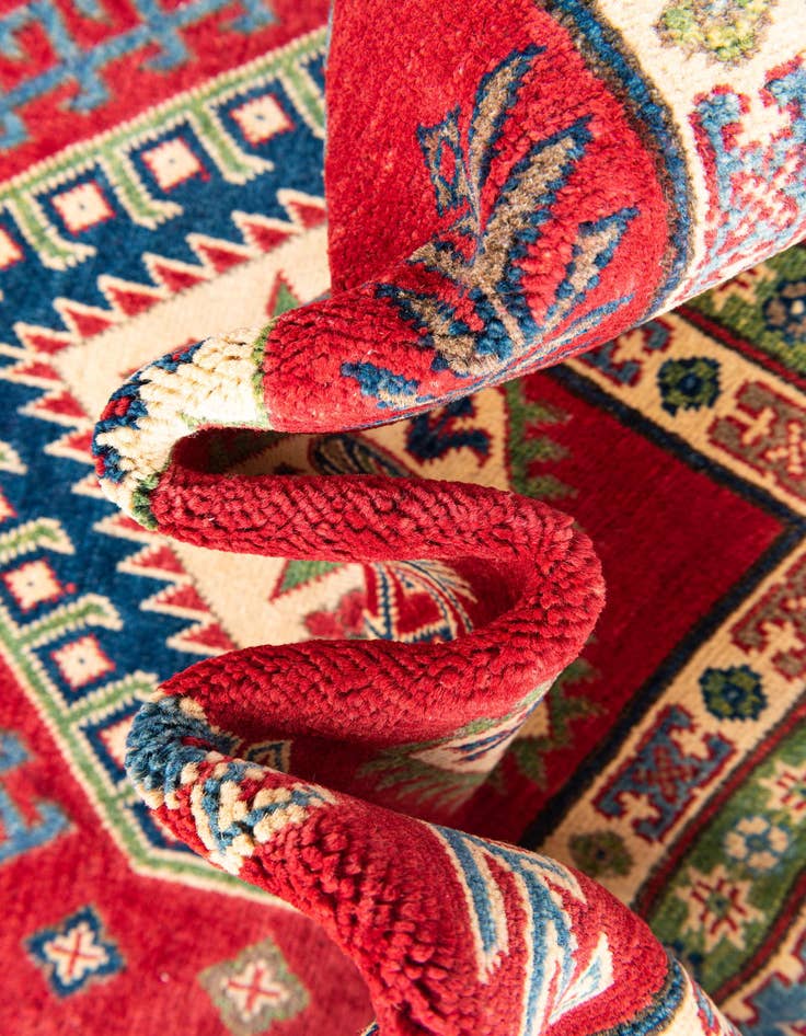 Detail image of  6' 7 x 9' 5  Hand Knotted Kazak Rug